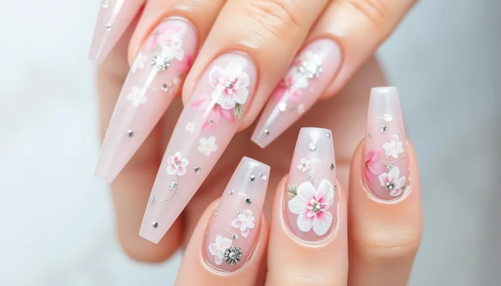 clear nail art clear nail art