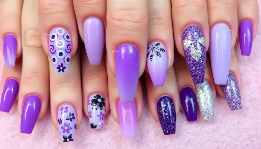 purple nail art techniques purple nail art techniques