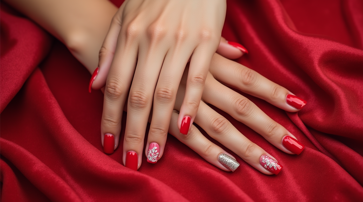 red nails