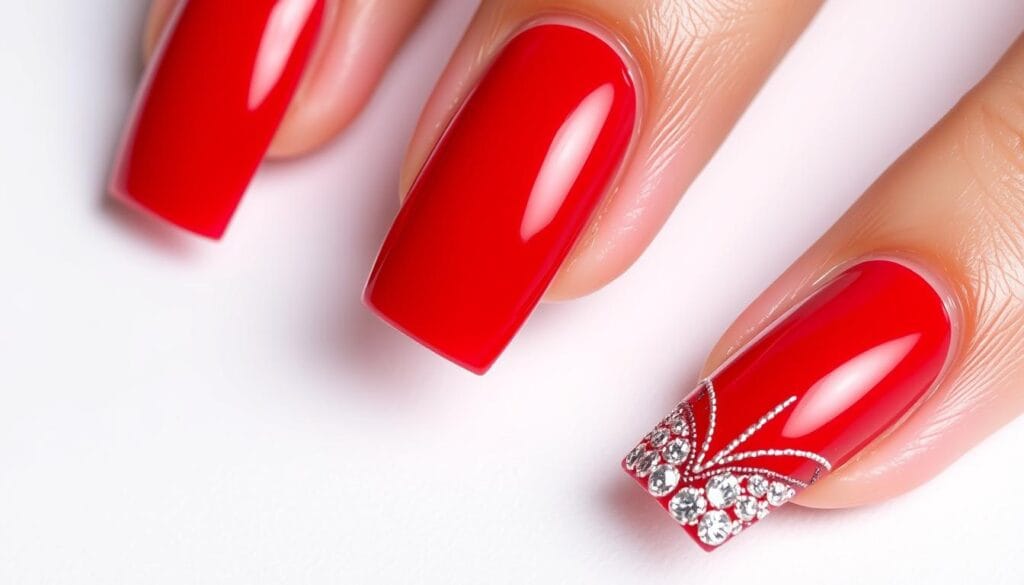 red square nails design red square nails design