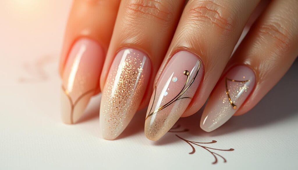 almond nail design almond nail design