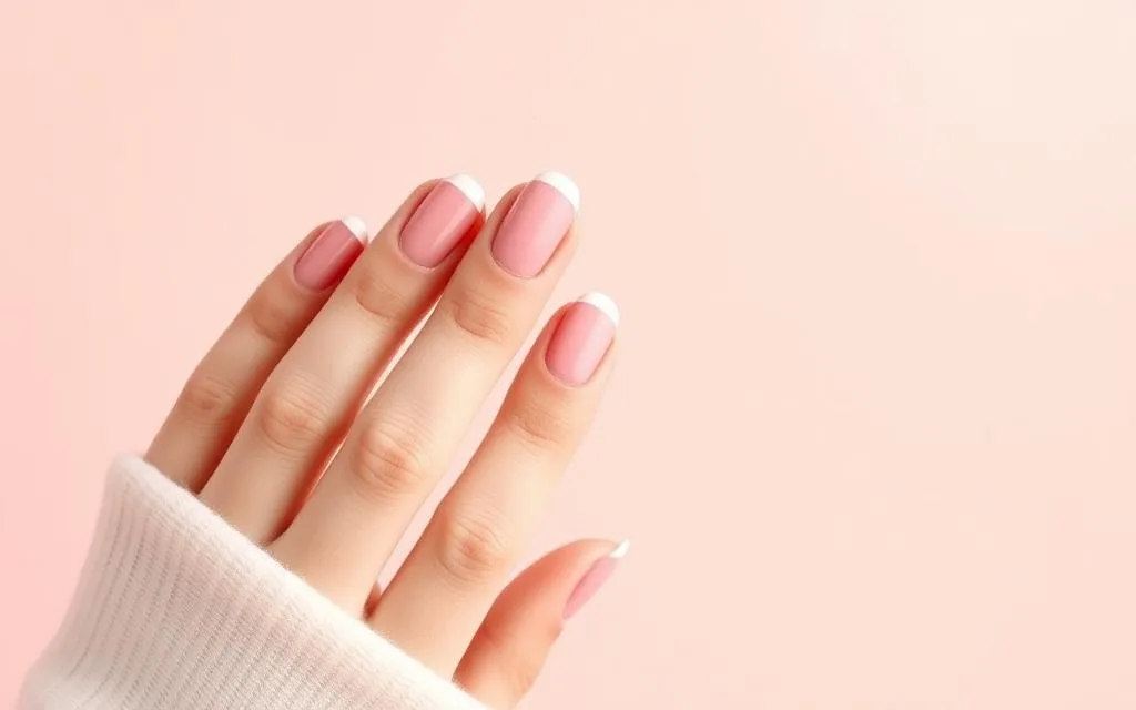 french tips with pink base french tips with pink base