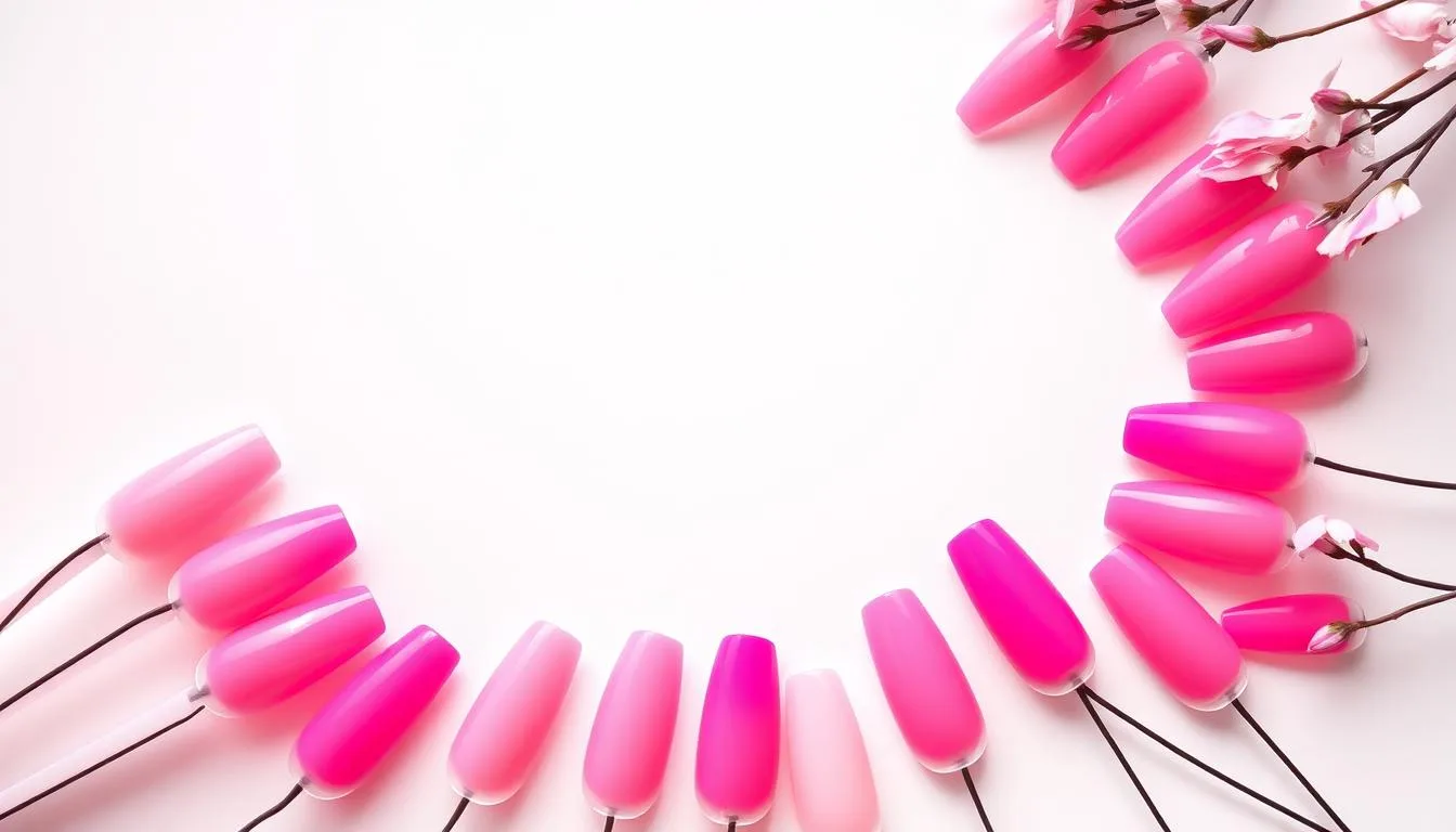 gel polish pink colors