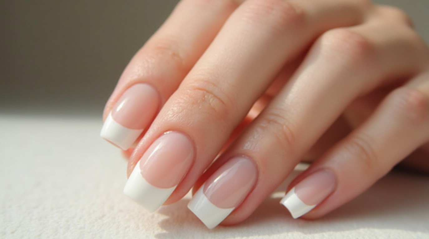 french tip acrylic nails